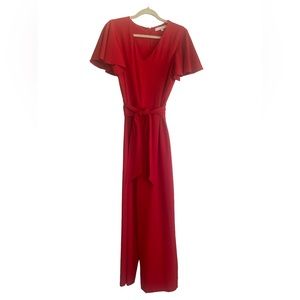 Women’s Size 8 Red One-Piece Wide Leg Pants Suit, Preston & York from Dillards.